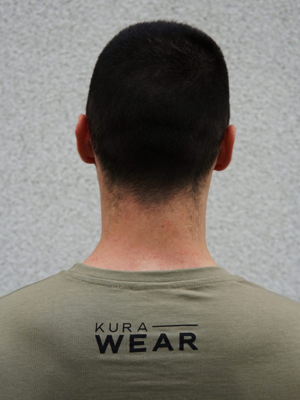 KOSZULKA KHAKI WORKOUT STYLE TYŁ