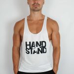TANK TOP BIAŁY WYCIĘTY HANDSTAND