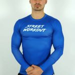 DŁUGI RASHGUARD NIEBIESKI SW