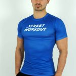 KRÓTKI RASHGUARD NIEBIESKI SW