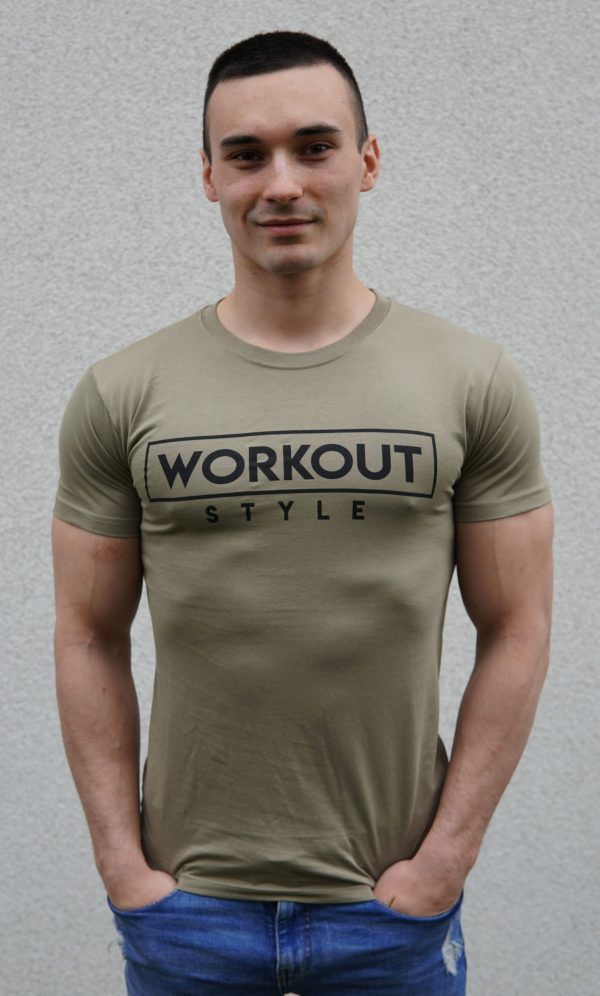 KOSZULKA KHAKI WORKOUT STYLE