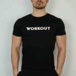KOSZULKA CZARNA WORKOUT 2D